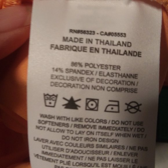 NWT Nike Flex Peach Orange Standard fit  Dri Fit Golf Top XL - Picture 8 of 15